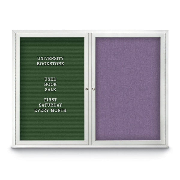 Corkboard, 36"x36", Medium Grey/Bronze